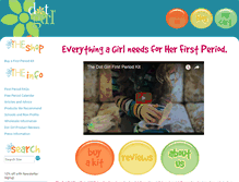 Tablet Screenshot of dotgirlproducts.com